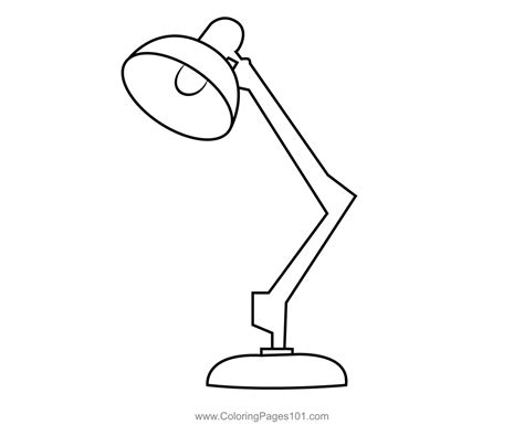 lamp coloring pages