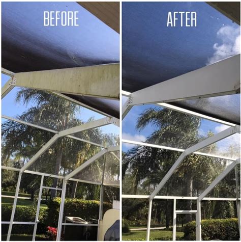 lanai screen cleaning