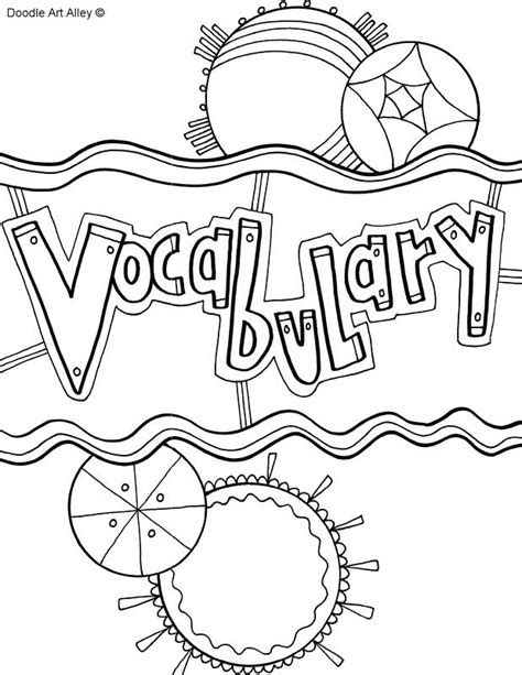 language arts coloring pages