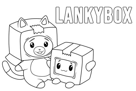 lanky box coloring pages