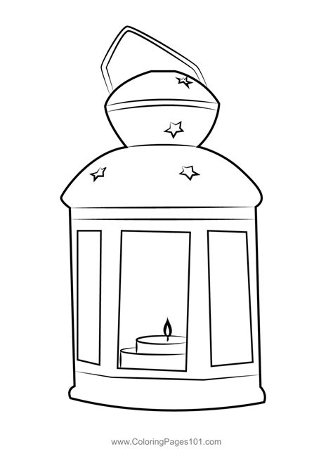 lantern coloring page