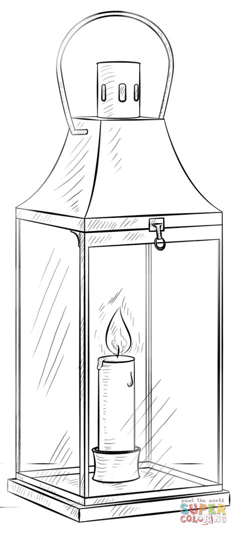 lantern coloring pages