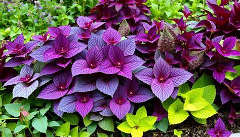 large purple leaf perennial
