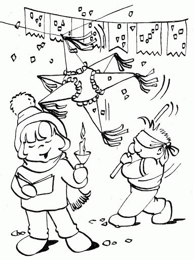 las posadas coloring pages