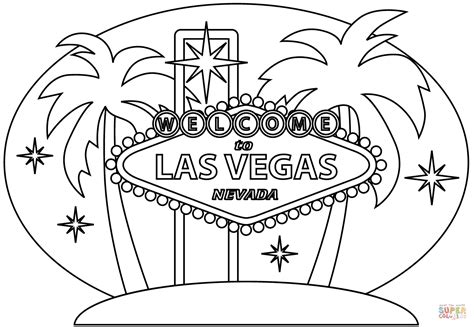 las vegas coloring pages