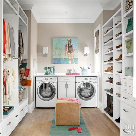 laundry in master closet