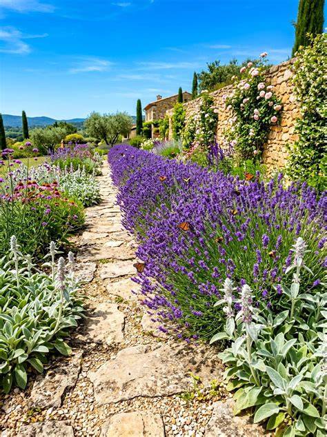 lavender butterfly garden