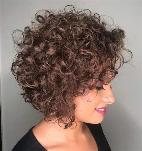 layer cut for curly short hair