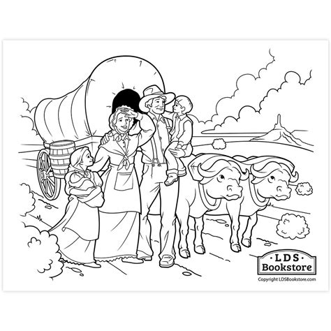 lds pioneer coloring pages