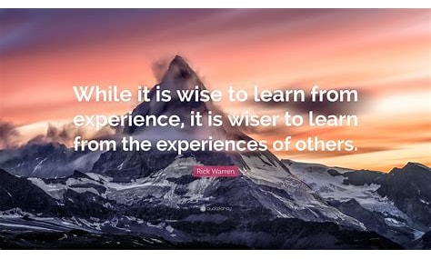 learn from experience