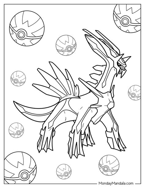 legendary and mythical pokemon coloring pages