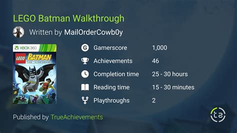 Lego Batman Complete Walkthrough