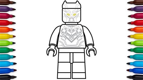 lego black panther coloring pages