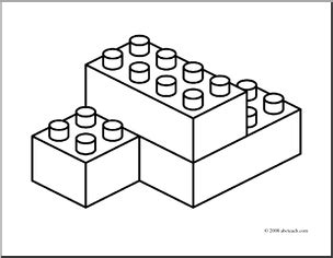 lego blocks coloring pages