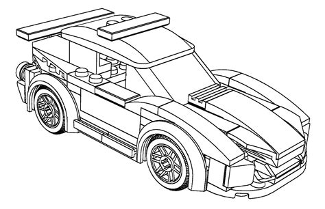 lego car coloring pages