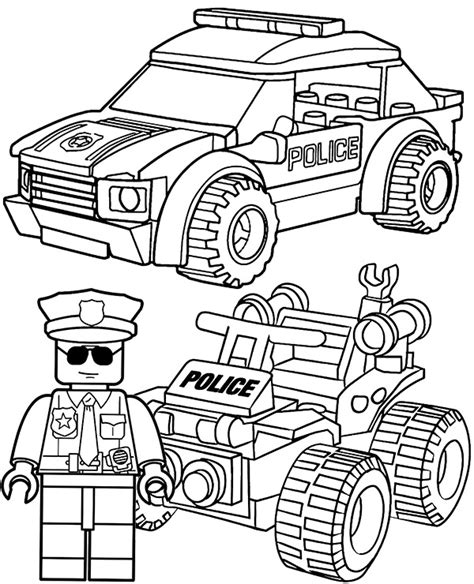 lego coloring pages police