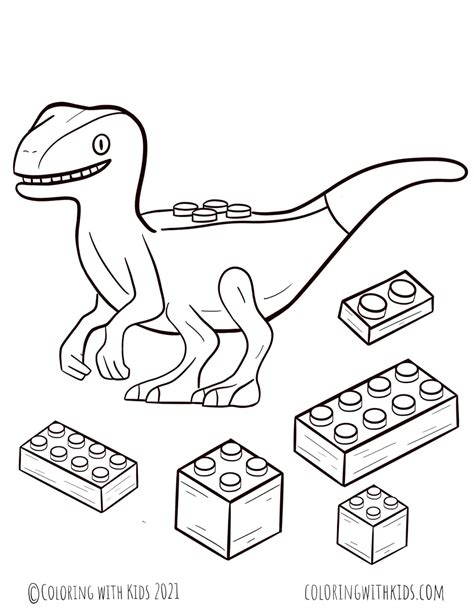 lego dinosaur coloring pages