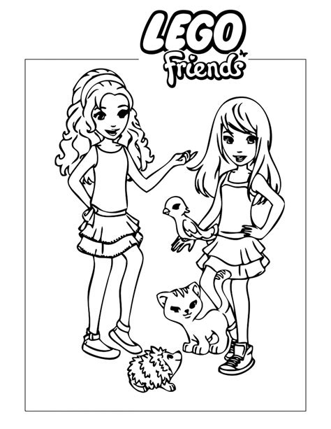 lego friends coloring pages