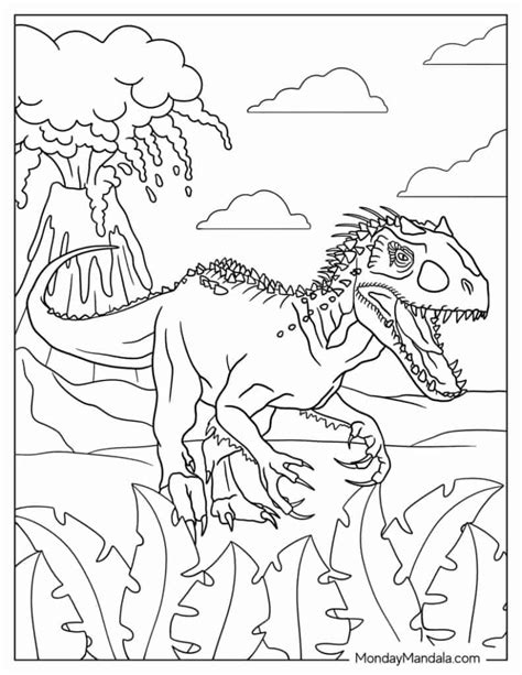 lego indominus rex coloring page