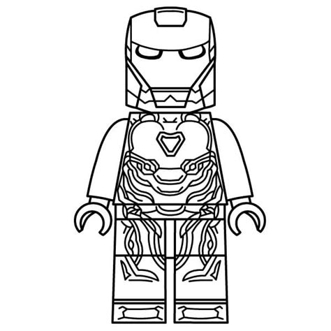 lego ironman coloring pages