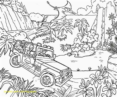 lego jurassic park coloring pages