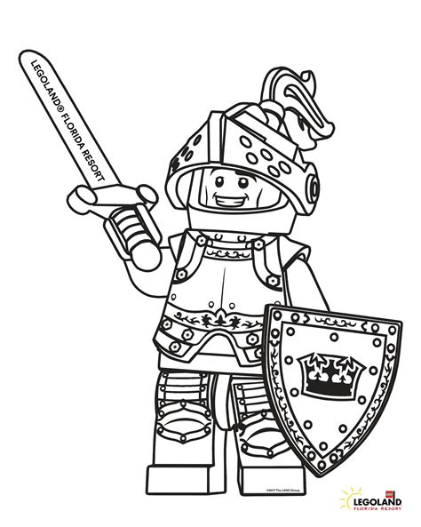 lego knights coloring pages