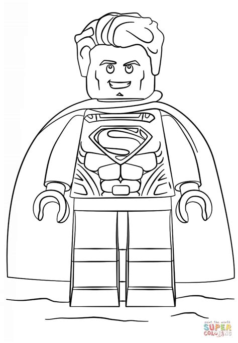 lego superman colouring pages