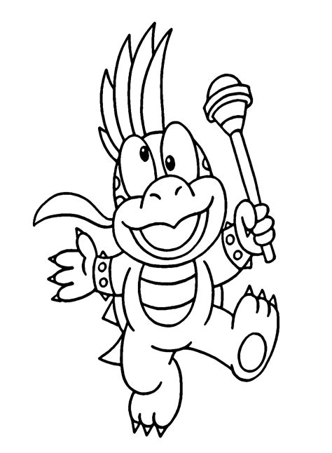 lemmy mario coloring pages