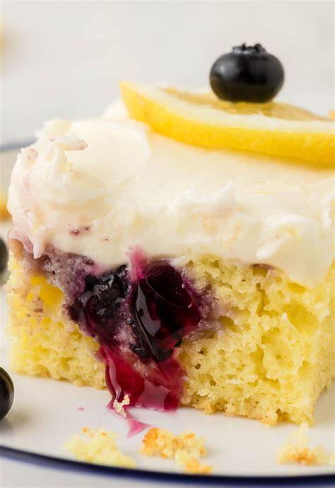 lemon blueberry sheet cake