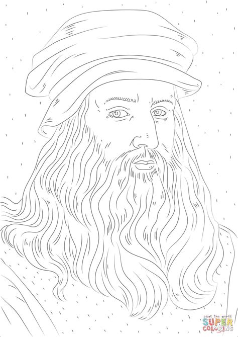 leonardo da vinci coloring pages