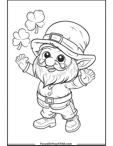leprechaun coloring page