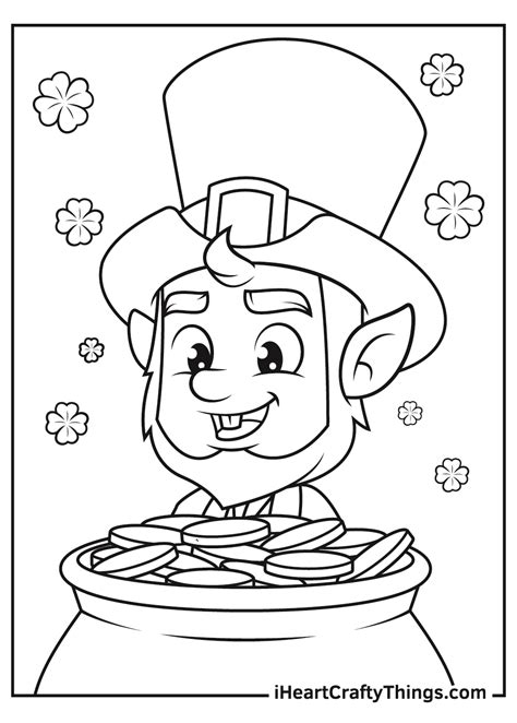 leprechaun pictures to color