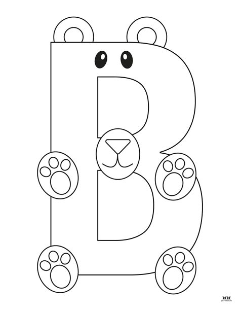 letter b coloring pages