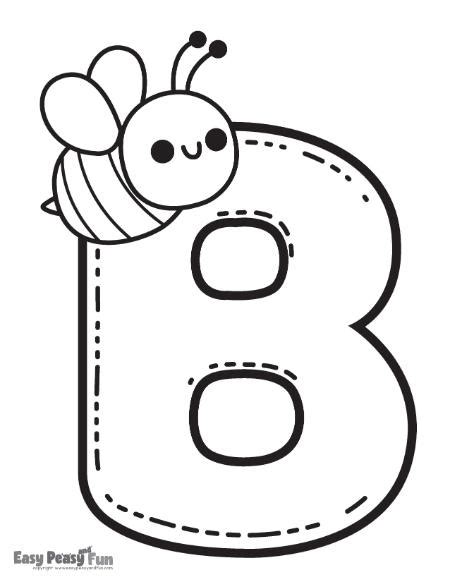 letter b coloring sheet