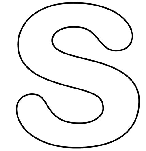 letter s coloring page