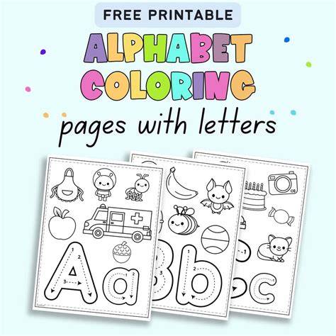 letters coloring pages