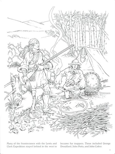 lewis and clark coloring pages