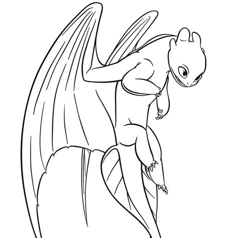 light fury coloring pages