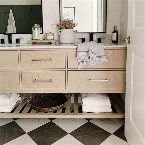 light wood vanities