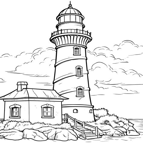 lighthouse coloring pages