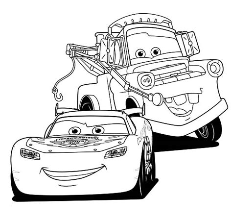 lightning mcqueen mater coloring pages
