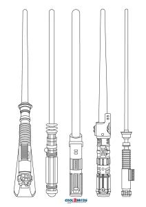 lightsaber coloring pages