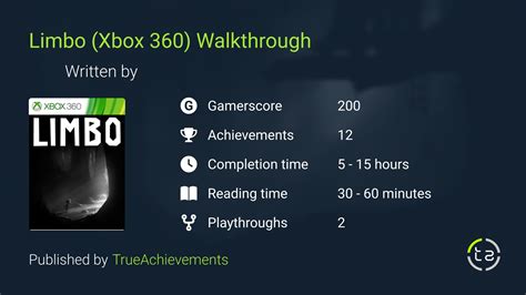 Limbo Xbox 360 Walkthrough