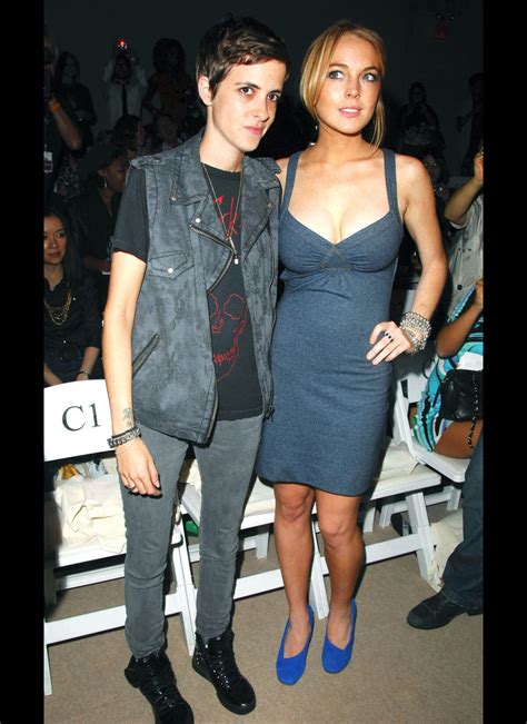 lindsay lohan samantha ronson fashion week