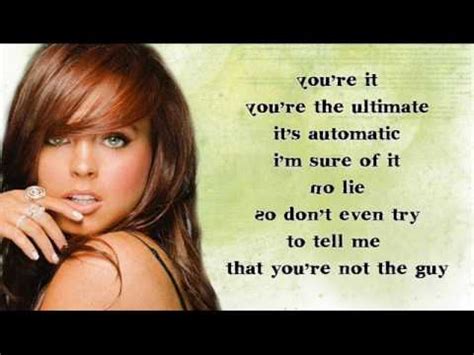lindsay lohan ultimate lyrics
