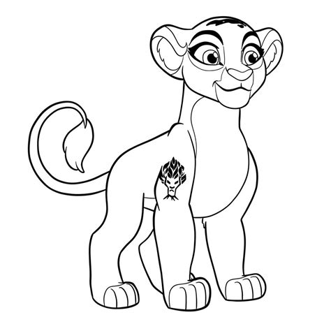 lion guard coloring pages rani