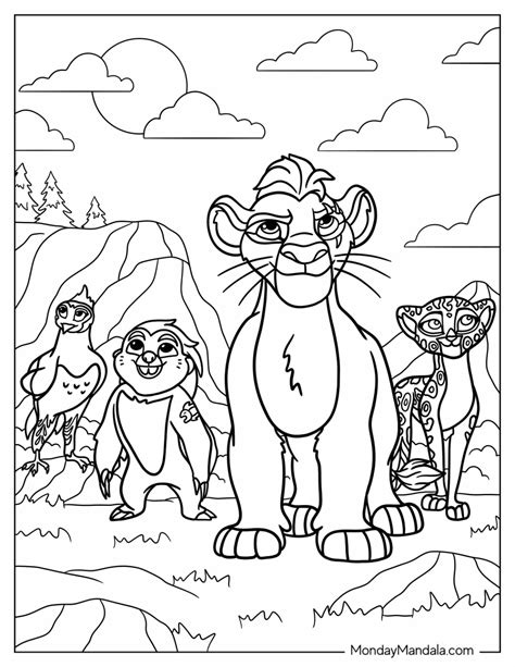 lion guard season 3 coloring pages