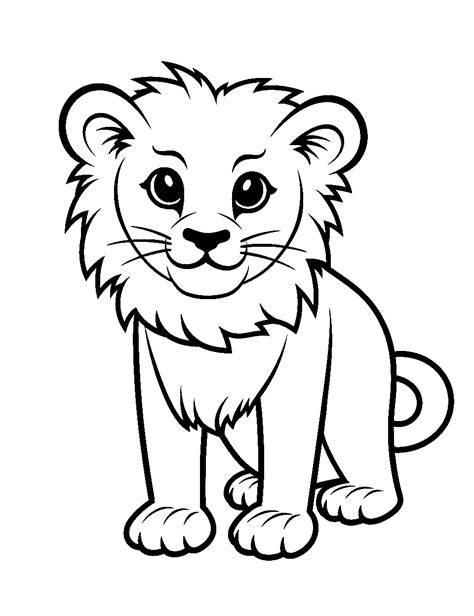 lion printable coloring pages