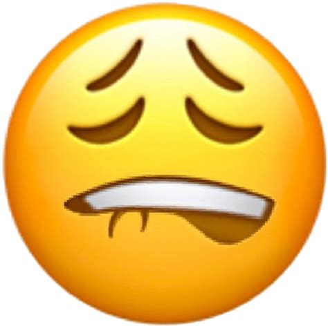 lip biting emoji