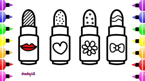 lipstick coloring pages